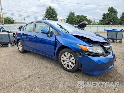 Czwarte zdjęcie samochodu z boku: 2012 HONDA CIVIC LX VIN:19XFB2F55CE075906 - miniatura