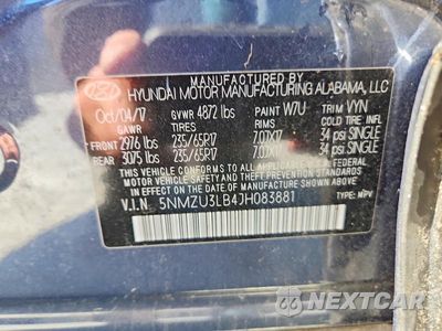 Zdjęcie 12 z 12 samochodu: 2018 HYUNDAI SANTA FE SPORT 2.4L VIN:5NMZU3LB4JH083881 - miniatura