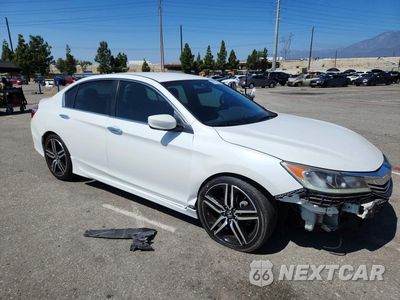 Czwarte zdjęcie samochodu z boku: 2017 HONDA ACCORD SPORT VIN:1HGCR2F55HA267109 - miniatura