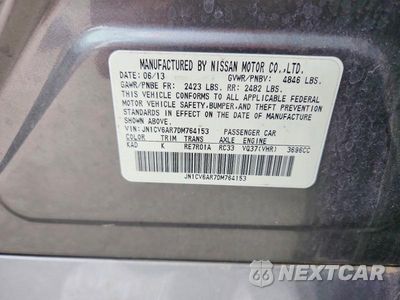 Zdjęcie 13 z 13 samochodu: 2013 INFINITI G37 SEDAN X VIN:JN1CV6AR7DM764153 - miniatura