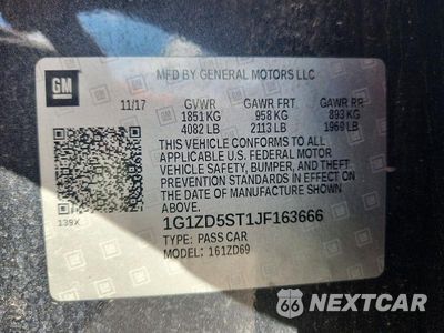 Zdjęcie 12 z 12 samochodu: 2018 CHEVROLET MALIBU LT VIN:1G1ZD5ST1JF163666 - miniatura