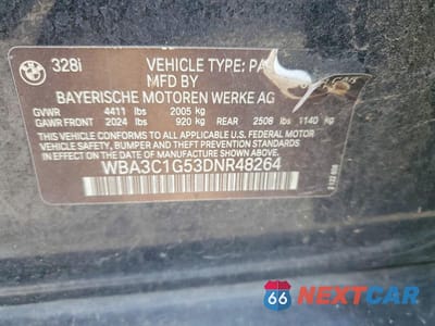 Zdjęcie 12 z 12 samochodu: 2013 BMW 328 I SULEV VIN:WBA3C1G53DNR48264 - miniatura