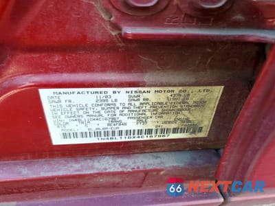 Zdjęcie 12 z 12 samochodu: 2004 NISSAN ALTIMA VIN:1N4BL11DX4C167967 - miniatura