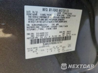 Zdjęcie 14 z 14 samochodu: 2011 LINCOLN MKT VIN:2LMHJ5FR0BBJ50761 - miniatura