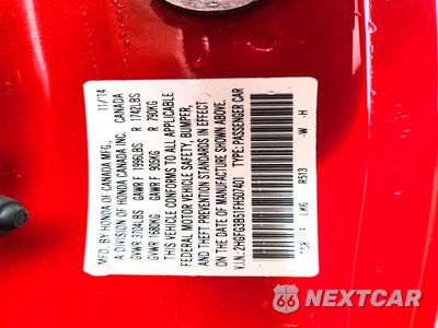 Zdjęcie 13 z 13 samochodu: 2015 HONDA CIVIC LX VIN:2HGFG3B51FH507401 - miniatura