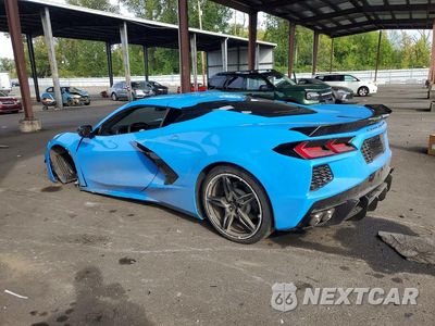 Drugie zdjęcie samochodu z przodu: 2021 CHEVROLET CORVETTE STINGRAY 1LT VIN:1G1YA2D44M5123942 - miniatura