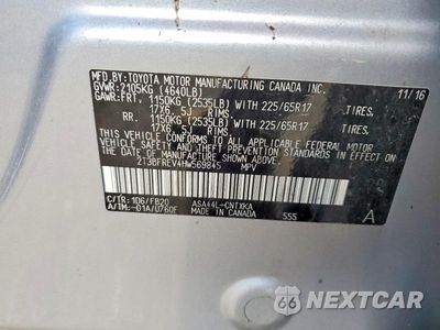 Zdjęcie 13 z 13 samochodu: 2017 TOYOTA RAV4 LE VIN:2T3BFREV4HW569845 - miniatura