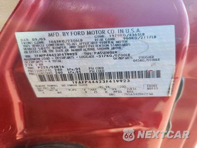 Zdjęcie 13 z 13 samochodu: 2003 FORD MUSTANG VIN:1FAFP44423F419923 - miniatura