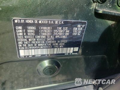 Zdjęcie 13 z 13 samochodu: 2018 HONDA HR-V EX VIN:3CZRU6H54JM704693 - miniatura