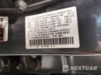 Zdjęcie 13 z 13 samochodu: 2013 HONDA CR-V EX VIN:2HKRM4H59DH678631 - miniatura