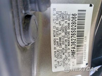 Zdjęcie 12 z 12 samochodu: 2006 HONDA CIVIC HYBRID VIN:JHMFA36276S028066 - miniatura
