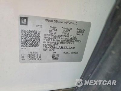Zdjęcie 13 z 13 samochodu: 2020 GMC ACADIA SLE VIN:1GKKNKLA2LZ218360 - miniatura