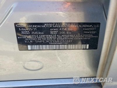 Zdjęcie 12 z 12 samochodu: 2021 HYUNDAI SONATA SEL PLUS VIN:5NPEJ4J29MH132449 - miniatura