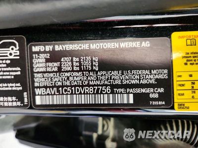 Zdjęcie 13 z 13 samochodu: 2013 BMW X1 XDRIVE28I VIN:WBAVL1C51DVR87756 - miniatura