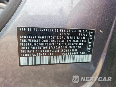 Zdjęcie 12 z 12 samochodu: 2014 VOLKSWAGEN JETTA SE VIN:3VWD17AJ9EM241748 - miniatura