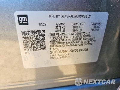 Zdjęcie 12 z 12 samochodu: 2022 CADILLAC CT5 SPORT VIN:1G6DU5RK9N0124995 - miniatura