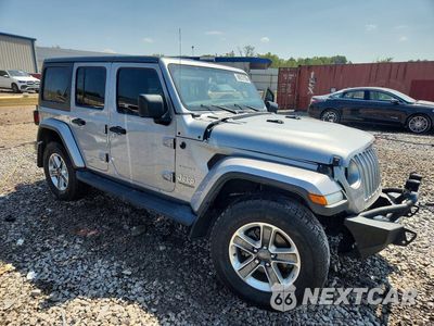 Czwarte zdjęcie samochodu z boku: 2018 JEEP WRANGLER UNLIMITED SAHARA VIN:1C4HJXEG8JW211217 - miniatura