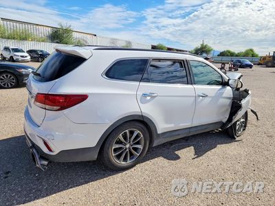 Trzecie zdjęcie samochodu z tyłu: 2017 HYUNDAI SANTA FE SE VIN:KM8SN4HF0HU197097 - miniatura