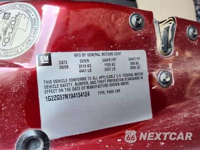 Zdjęcie 12 z 12 samochodu: 2009 PONTIAC G6 VIN:1G2ZG57N194134124 - miniatura