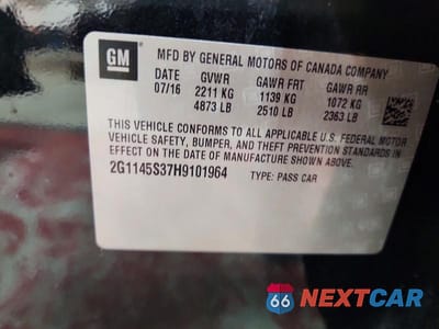 Zdjęcie 12 z 12 samochodu: 2017 CHEVROLET IMPALA PREMIER VIN:2G1145S37H9101964 - miniatura