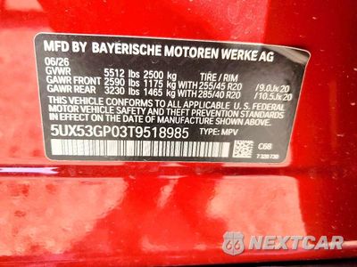 Zdjęcie 12 z 12 samochodu: 2026 BMW X3 30 XDRIVE VIN:5UX53GP03T9518985 - miniatura