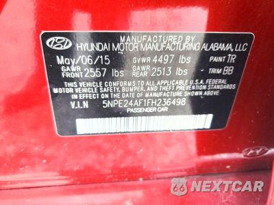 Zdjęcie 13 z 13 samochodu: 2015 HYUNDAI SONATA SE VIN:5NPE24AF1FH236498 - miniatura