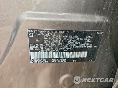 Zdjęcie 13 z 13 samochodu: 2013 TOYOTA RAV4 LE VIN:JTMZFREV1D5001813 - miniatura