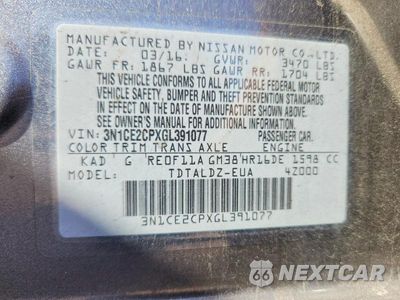 Zdjęcie 13 z 13 samochodu: 2016 NISSAN VERSA NOTE SV VIN:3N1CE2CPXGL391077 - miniatura