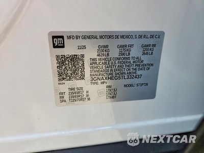 Zdjęcie 13 z 13 samochodu: 2026 CHEVROLET EQUINOX LT VIN:3GNAXHEG5TL332437 - miniatura