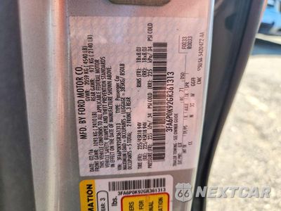 Zdjęcie 12 z 12 samochodu: 2016 FORD FUSION TITANIUM VIN:3FA6P0K92GR361313 - miniatura