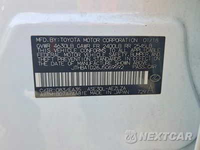 Zdjęcie 12 z 12 samochodu: 2018 LEXUS IS 300 VIN:JTHBA1D26J5069592 - miniatura