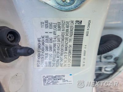 Zdjęcie 12 z 12 samochodu: 2021 HONDA CIVIC SPORT VIN:2HGFC2F82MH517541 - miniatura