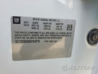 Zdjęcie 12 z 12 samochodu: 2016 CHEVROLET MALIBU LIMITED LT VIN:1G11C5SA2GU154770 - miniatura
