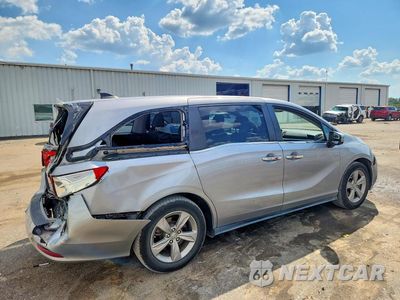 Trzecie zdjęcie samochodu z tyłu: 2019 HONDA ODYSSEY EXL VIN:5FNRL6H74KB002258 - miniatura
