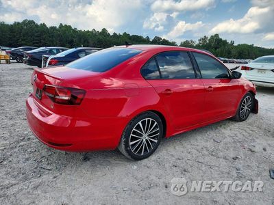 Trzecie zdjęcie samochodu z tyłu: 2016 VOLKSWAGEN JETTA SPORT VIN:3VWD17AJ4GM398381 - miniatura