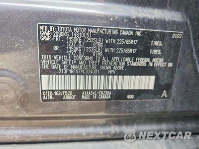 Zdjęcie 12 z 12 samochodu: 2023 TOYOTA RAV4 LE VIN:2T3F1RFV7PC334001 - miniatura