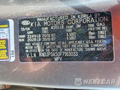 Zdjęcie 12 z 12 samochodu: 2015 KIA SOUL + VIN:KNDJP3A50F7163033 - miniatura