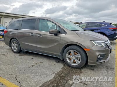 Czwarte zdjęcie samochodu z boku: 2018 HONDA ODYSSEY EXL VIN:5FNRL6H77JB057768 - miniatura