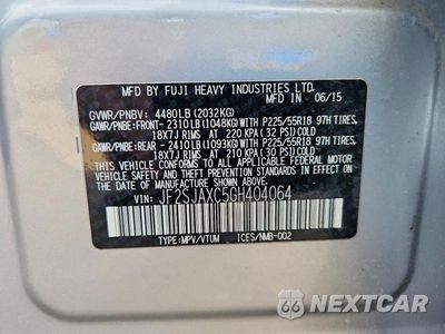Zdjęcie 14 z 14 samochodu: 2016 SUBARU FORESTER 2.5I TOURING VIN:JF2SJAXC5GH404064 - miniatura
