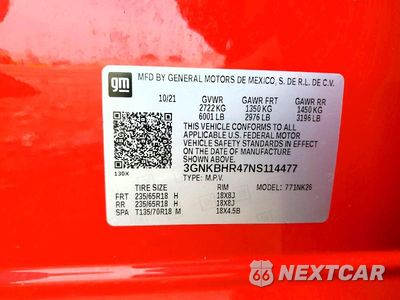 Zdjęcie 13 z 13 samochodu: 2022 CHEVROLET BLAZER 2LT VIN:3GNKBHR47NS114477 - miniatura