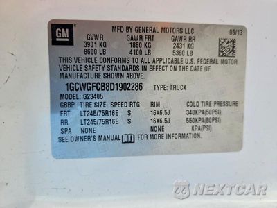 Zdjęcie 13 z 13 samochodu: 2013 CHEVROLET EXPRESS G2500 VIN:1GCWGFCB8D1902286 - miniatura