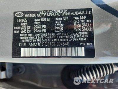 Zdjęcie 13 z 13 samochodu: 2025 HYUNDAI TUCSON SEL VIN:5NMJCCDE7SH597640 - miniatura