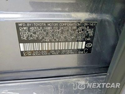 Zdjęcie 12 z 12 samochodu: 2015 LEXUS GS 350 VIN:JTHBE1BL3FA001183 - miniatura