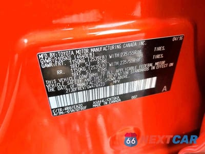 Zdjęcie 13 z 13 samochodu: 2016 TOYOTA RAV4 LIMITED VIN:2T3DFREV7GW476423 - miniatura