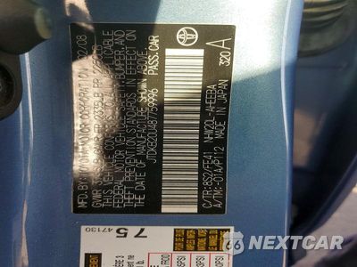 Zdjęcie 13 z 13 samochodu: 2008 TOYOTA PRIUS BASE VIN:JTDKB20U487759996 - miniatura