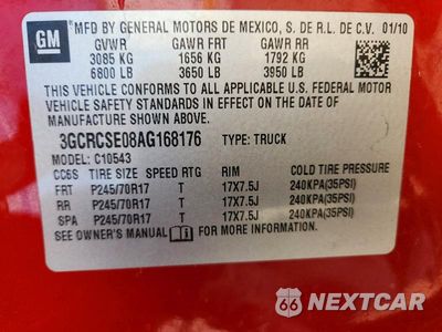 Zdjęcie 12 z 12 samochodu: 2010 CHEVROLET SILVERADO C1500 LT VIN:3GCRCSE08AG168176 - miniatura