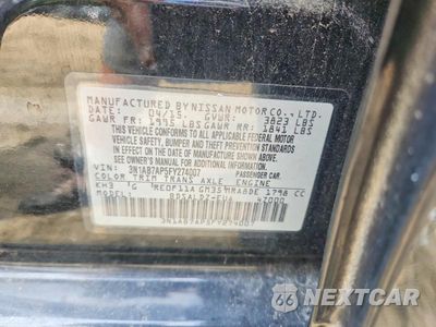 Zdjęcie 13 z 13 samochodu: 2015 NISSAN SENTRA SV VIN:3N1AB7AP5FY274007 - miniatura