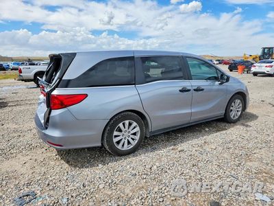 Trzecie zdjęcie samochodu z tyłu: 2018 HONDA ODYSSEY LX VIN:5FNRL6H25JB106924 - miniatura
