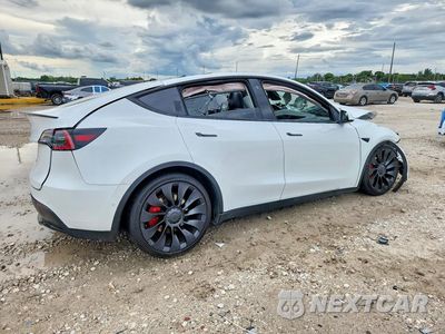 Trzecie zdjęcie samochodu z tyłu: 2022 TESLA MODEL Y VIN:7SAYGDEF5NF532942 - miniatura