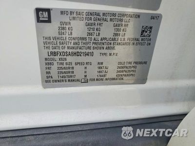 Zdjęcie 13 z 13 samochodu: 2017 BUICK ENVISION ESSENCE VIN:LRBFXDSA8HD219410 - miniatura